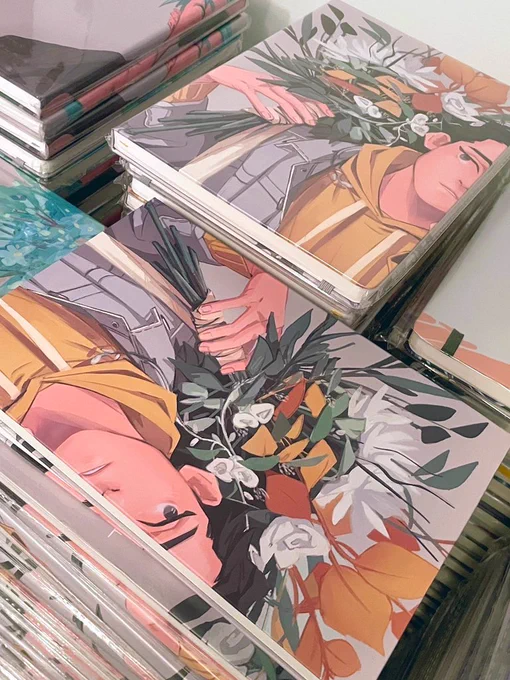 so..!! i changed the sketchbooks from PU leather covers to matte cardstock ones. i love the new finish, it makes the artwork so much clearer and it feels super nice and sheen// i hope you like them, and the new B5 size  