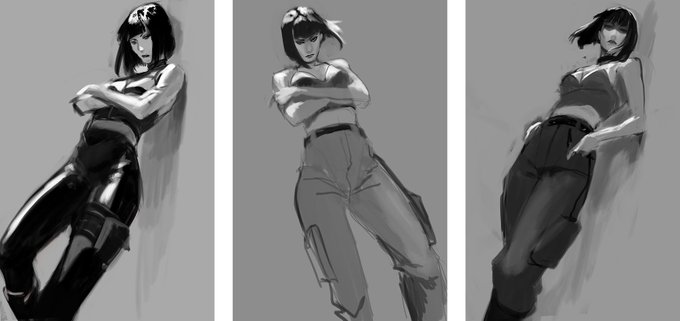 I want to show some process too🤔🤔🤔
there so much not used sketches left after comms 
you have no idea 