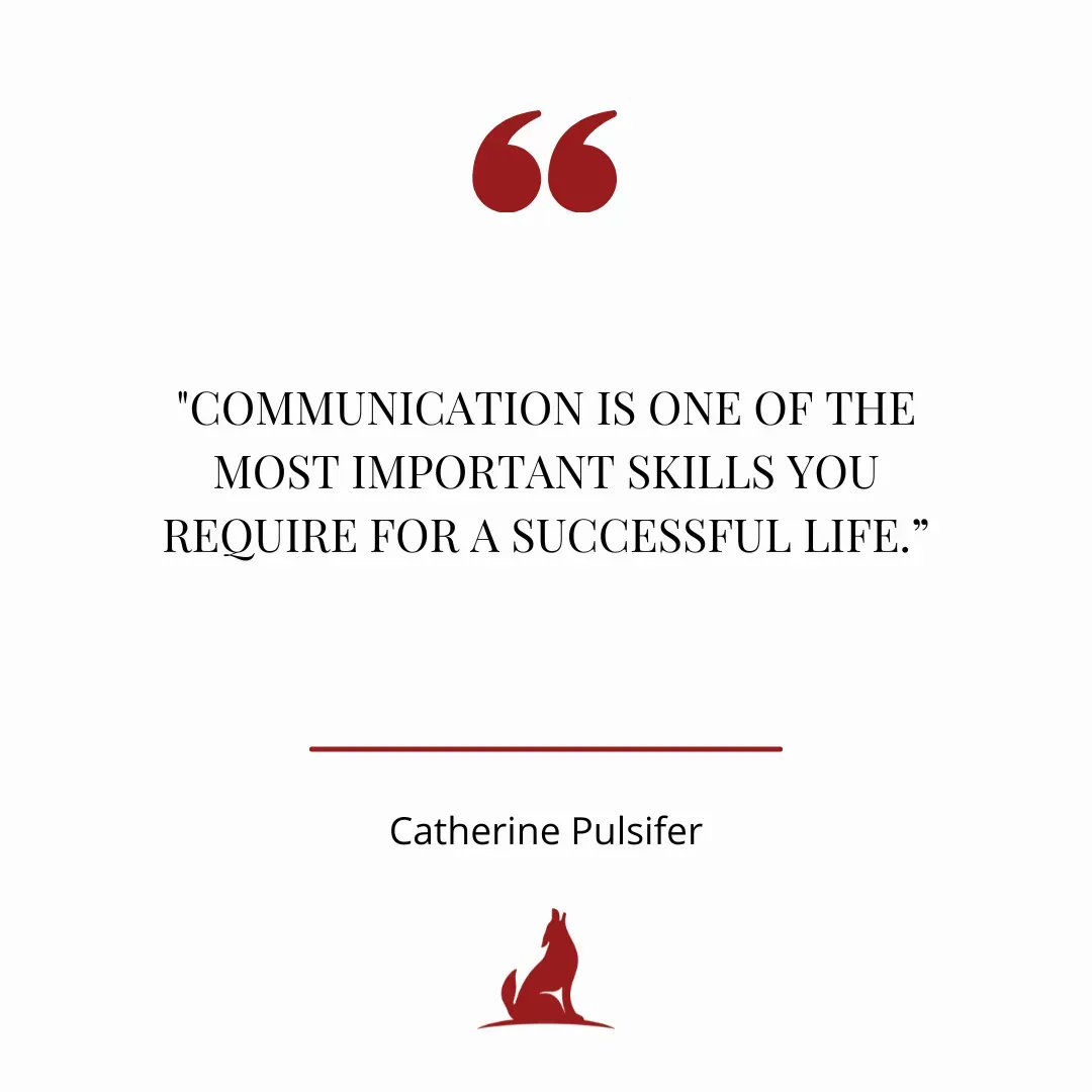 CommunicateGuru's tweet photo. "Communication is one of the most important skills you require for a successful life.” 

— Catherine Pulsifer, author of  Wings of Wisdom: Your Daily Guide to Benefit from Change, Profit from Failure, and Design Your Own Destiny! https://t.co/zzLf7Aarjh