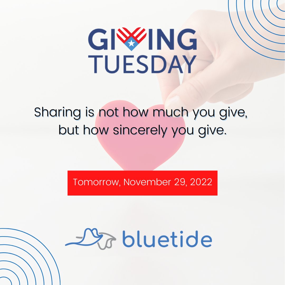 bluetidepr's tweet photo. Remember that tomorrow is #GivingTuesdayPR! Let's work together to make our communities as blue as possible.

DONATE: https://t.co/CwJTRWpSqI

#Bluetide #GivingTuesday
#BlueEconomy #Donate
#Nonprofit #PuertoRico https://t.co/doMK7DX0ux