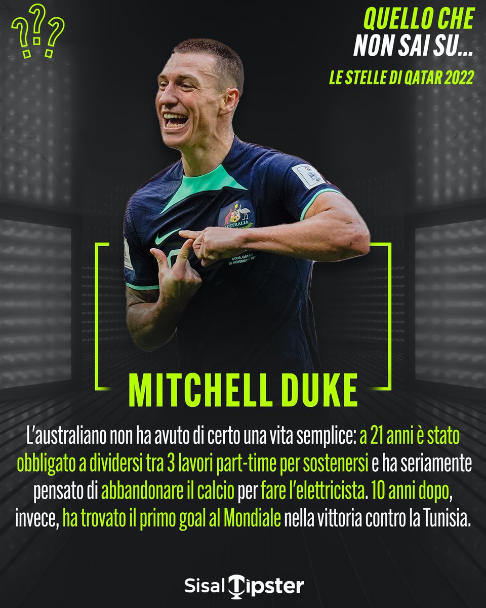 SisalTipster's tweet photo. La storia di Mitchell Duke, entrato nel mondo del professionismo a 21 anni grazie all’allora Mister dei Central Coast Mariners, Graham Arnold attuale CT dell'Australia: un cerchio che si chiude🌏🇦🇺
#sisaltipster #tquality #quellochenonsai #duke #mitchellduke #australia https://t.co/VzsDDCnvkS