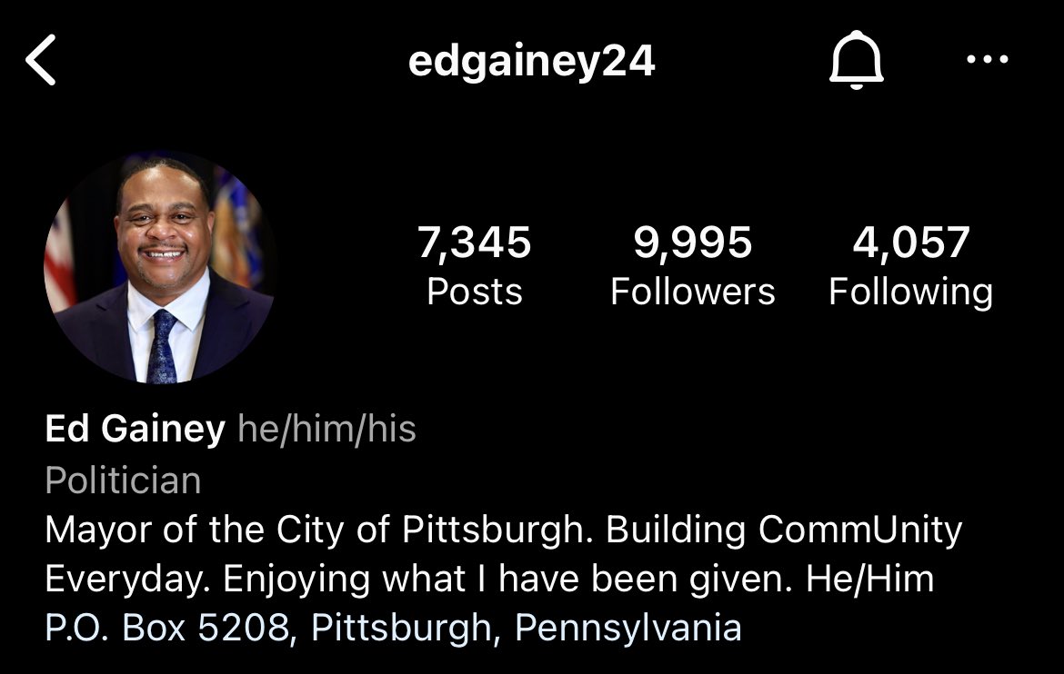 Ed Gainey tweet media