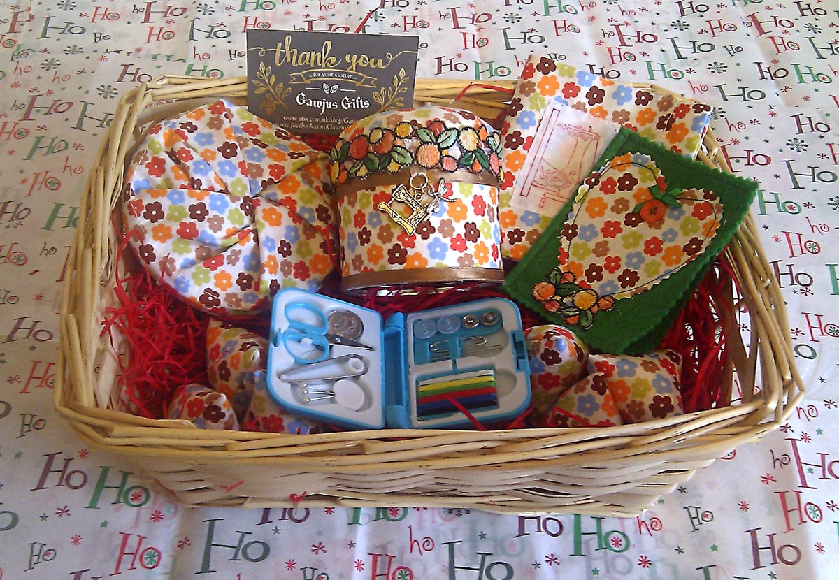 Excited to share the latest addition to my #etsy shop: Sewing Hamper, Sewing Gift Set: Pin Cushion Tin, Needlecase, Sewing Kit, Thread Catcher, Sewing Pyramid Weights, Storage Bag, Sewing Gift etsy.me/3OL4BUJ #xmashamper #sewinggiftset #seamstress #sewing