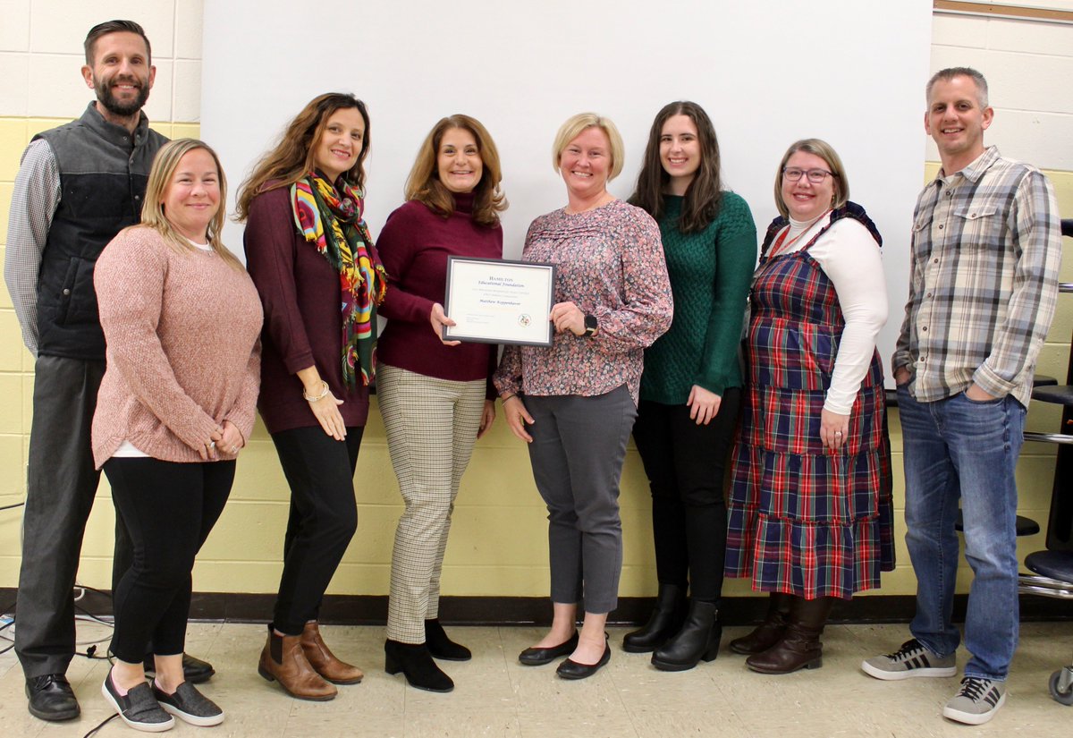 WeAreHTSD (@wearehtsd) on Twitter photo 📣 TODAY in Hamilton!
Congratulations Hamilton Educational Foundation (HEF) grant recipients.
Read more ➡️ tinyurl.com/yc7dp9pn
<a href="/ScottRRocco/">Scott Rocco, Ed.D.</a> <a href="/HTSDSecondary/">Jim Altobello Ed.D.</a> <a href="/HTSDCurriculum/">Hamilton Twp. C&I</a> <a href="/LauraGeltch/">Laura Geltch</a> <a href="/HTSD_Steinert/">Steinert Hamilton High School East</a> <a href="/HTSD_West/">Hamilton High West -The Hornet Buzz 🐝</a> <a href="/HTSD_Nottingham/">Nottingham High School</a> <a href="/HTSD_Wilson/">Wilson Elementary School</a> <a href="/HTSD_Sayen/">Sayen Elementary School</a>
#HTSD #HTSDPride 📣 TODAY in Hamilton!
Congratulations Hamilton Educational Foundation (HEF) grant recipients.
Read more ➡️ tinyurl.com/yc7dp9pn
<a href="/ScottRRocco/">Scott Rocco, Ed.D.</a> <a href="/HTSDSecondary/">Jim Altobello Ed.D.</a> <a href="/HTSDCurriculum/">Hamilton Twp. C&I</a> <a href="/LauraGeltch/">Laura Geltch</a> <a href="/HTSD_Steinert/">Steinert Hamilton High School East</a> <a href="/HTSD_West/">Hamilton High West -The Hornet Buzz 🐝</a> <a href="/HTSD_Nottingham/">Nottingham High School</a> <a href="/HTSD_Wilson/">Wilson Elementary School</a> <a href="/HTSD_Sayen/">Sayen Elementary School</a>
#HTSD #HTSDPride