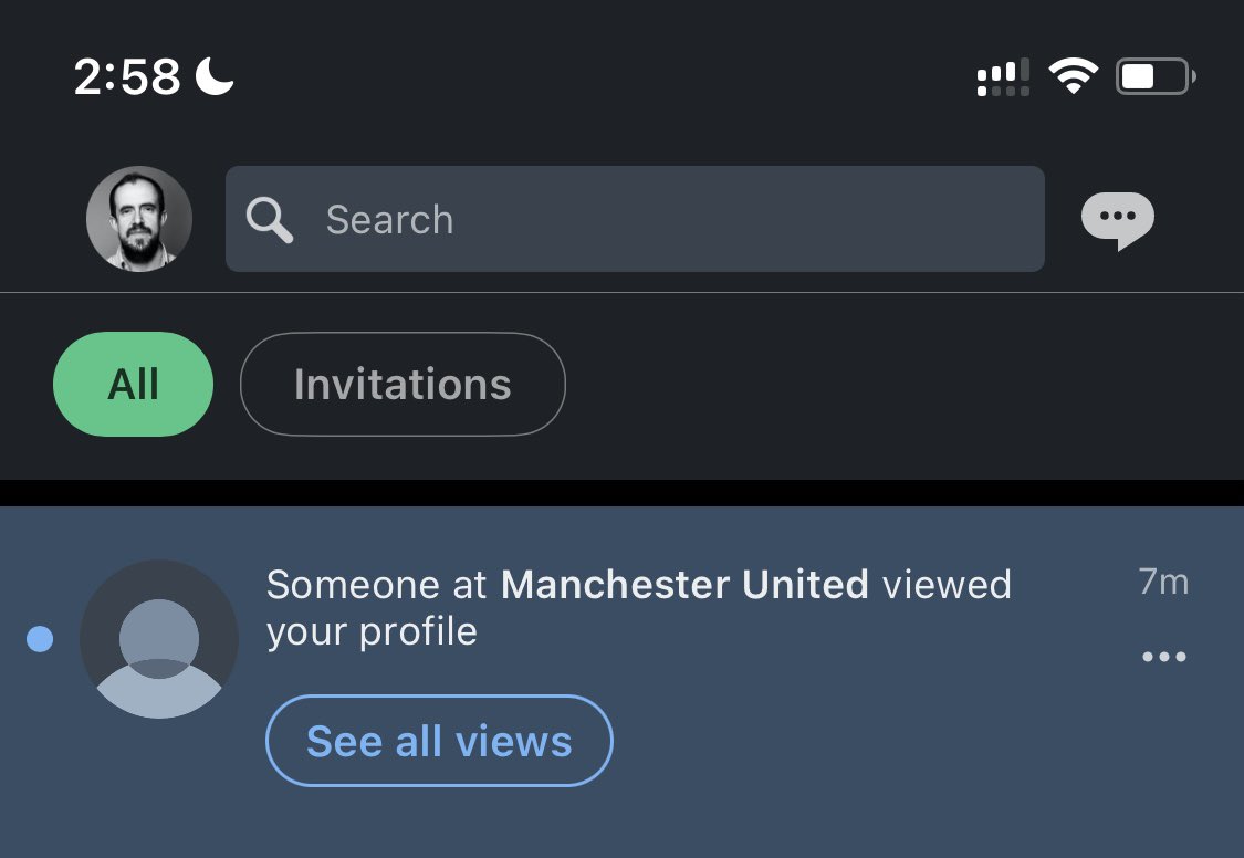 Not sure if this is related to buying the club or playing #7 but I’m flattered either way. <a href="/ManUtd/">Manchester United</a> #MUFC