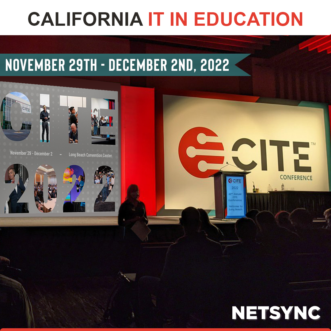 NetsyncNews's tweet image. Be sure to stop by #Netsync&apos;s booth #636 during the 62nd Annual #CITEConference in Long Beach – CITE’s largest event of the year! Also, meet with @awscloud &amp;amp; @Infoblox to discuss the latest #EdTech advancements. netsync.com/event/cite-con…

#CITE #edu #education #IT #security