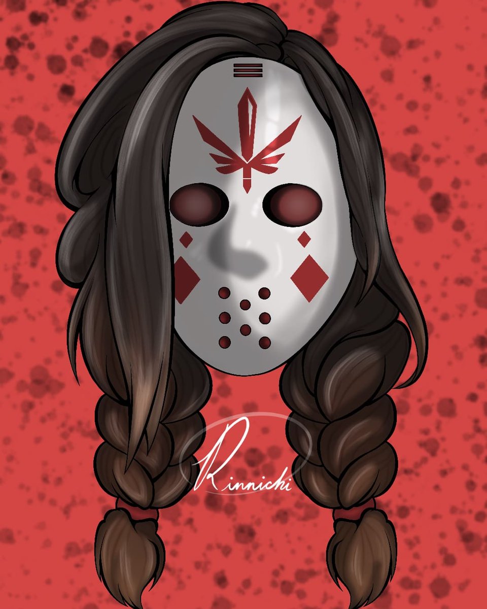 Valkyrae Mask

#digitalart #hockeymask #youtubers #valkyrae #valkraefanart #redaesthetic #splatteredbackground #messypigtails #procreate #procreateart #originalart #redbackground #v #youtubestreamer #femalegamer #original #orginalartist #streamergirl #streamer #youtube #longhair