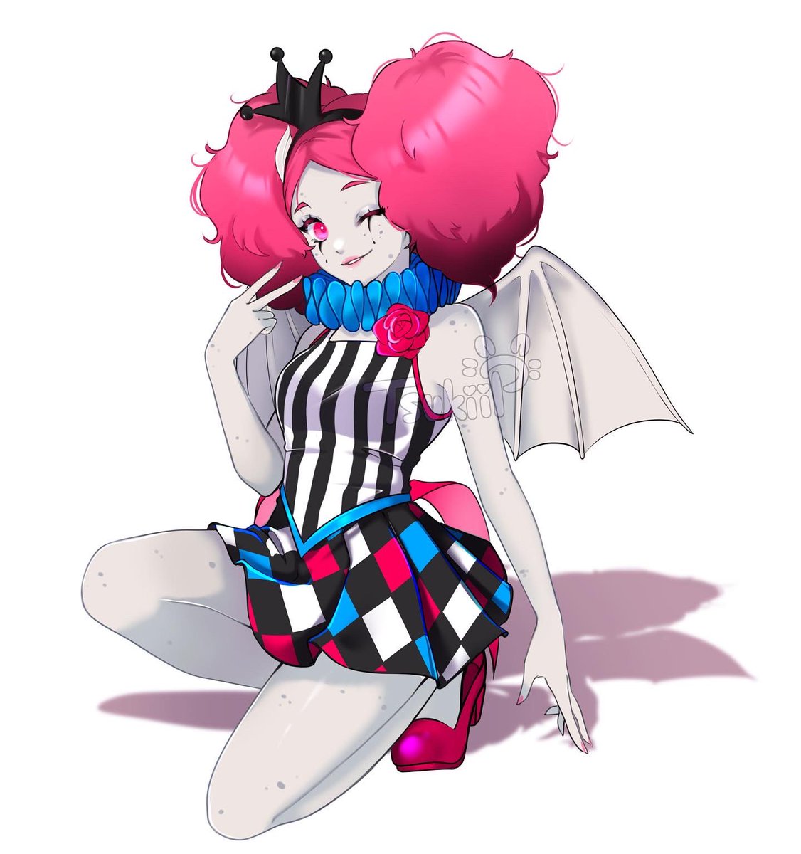 tsukiip's tweet photo. Howdy! 💕🤠I got to participate in a super fun collab hosted by @Lleoki on instagram. Go check it out💕💕 #rkgk #MonsterHigh #イラスト #Illustrator https://t.co/2dOP1bKcJv