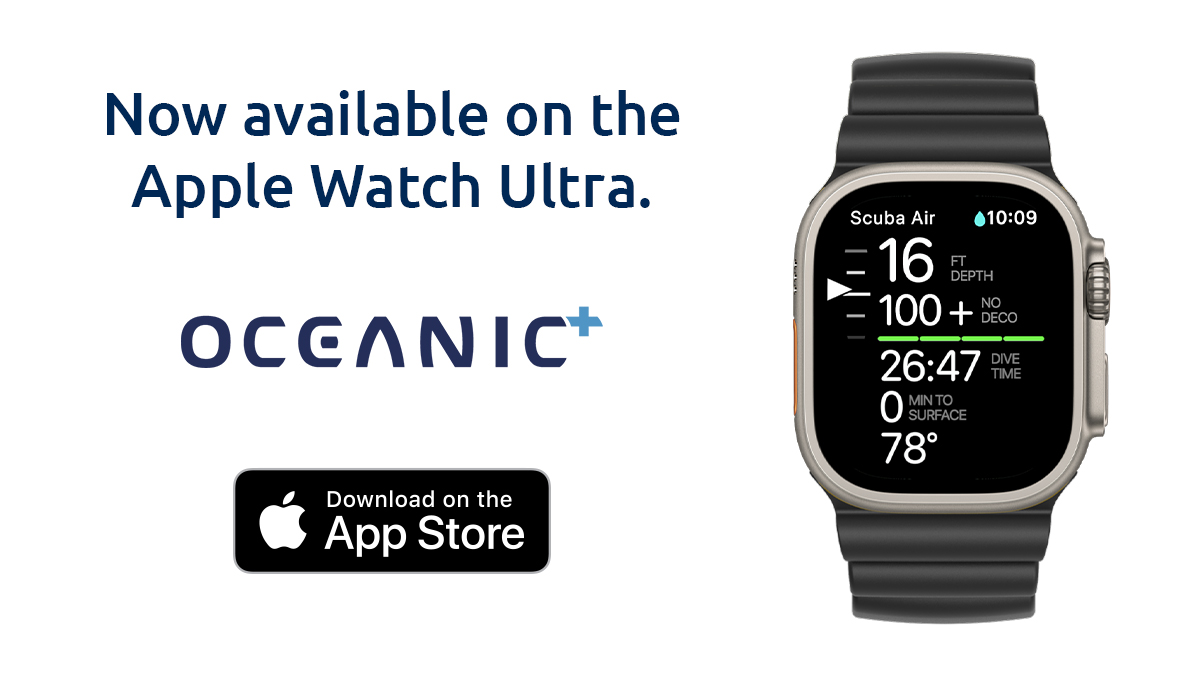 OceanicPlus's tweet photo. The launch of the Oceanic+ dive computer app for @AppleWatchUltra is a game changer for recreational divers. The intuitive interface will make #scubadiving  even more accessible for people to discover our precious oceans around the world. https://t.co/HpI0nu22YV @Apple https://t.co/J4l7wjr4z1