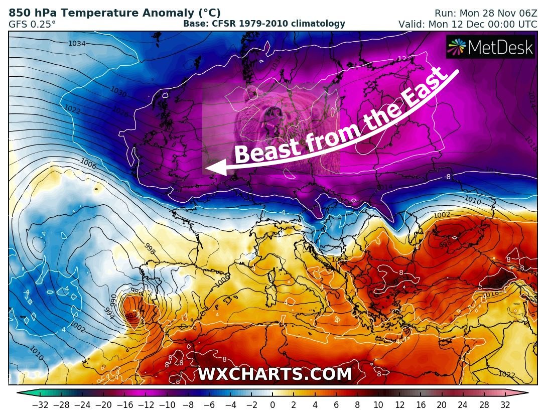 METJEFFUK on Twitter "metoffice Colder yes but my Beast from the East