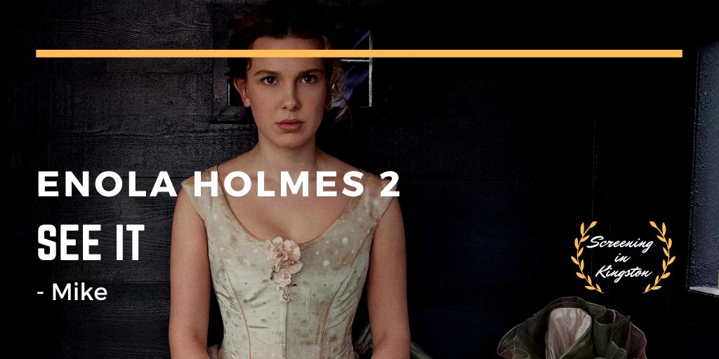 screeninginygk's tweet photo. Mike also the charming #EnolaHolmes2 and gave it a "See It"! get his full review this week on #screeninginygk, our podcast is available anywhere you find your #podcasts! https://t.co/Kti78yVe9D
