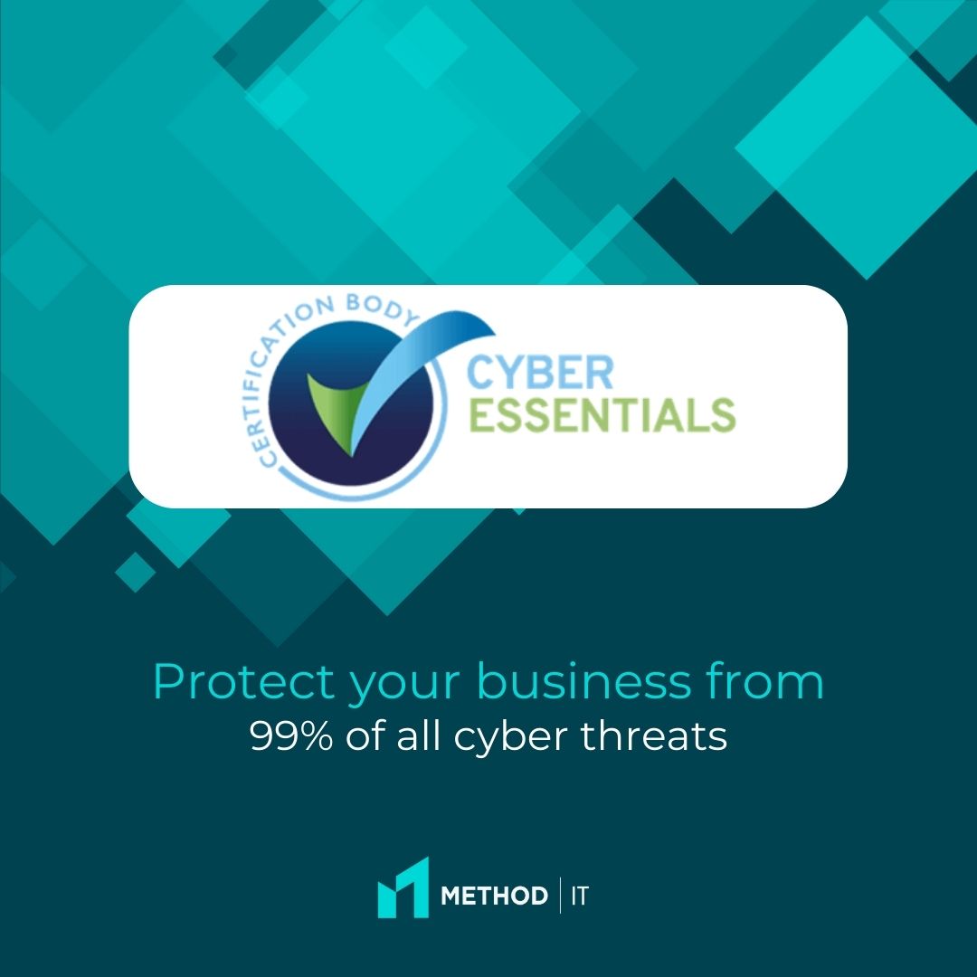 MethodITUK's tweet photo. Stay protected from cyber-attacks with Cyber Essentials β
Method IT is one of a handful of companies that meet the criteria to be an approved Cyber Essentials Certification Body.
Find out more about Cyber Essentials here: https://t.co/89WZ2nRpmd
#MethodIT #IT #CyberEssentials https://t.co/bwDOrcTNVZ