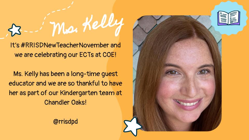 Chandler Oaks Elementary School (@elemoaks) on Twitter photo It's #RRISDNewTeacherNovember and we are celebrating our Early Career Teachers at COE! Ms. Kelly has been a long-time guest educator and we are so thankful to have her as part of our Kindergarten team at Chandler Oaks. <a href="/rrisdpd/">RRISD Professional Development</a> It's #RRISDNewTeacherNovember and we are celebrating our Early Career Teachers at COE! Ms. Kelly has been a long-time guest educator and we are so thankful to have her as part of our Kindergarten team at Chandler Oaks. <a href="/rrisdpd/">RRISD Professional Development</a>
