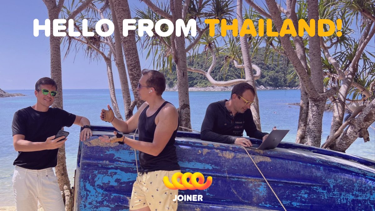 Warm greetings from #Thailand! 👋

As we have been working hard for the past ten months to create the next big thing in the SocialFi landscape, our team wanted to escape the Winter blues and avoid the burnouts, moving to Thailand for the season!

#team #application #startup