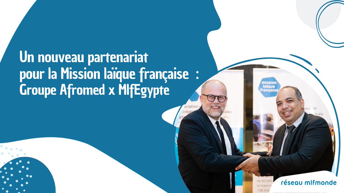 mlfmonde's tweet photo. La Mlf signe un nouvel accord de #partenariat avec le groupe Afromed pour la construction d'une école française à Port Saïd/Damiette (2025).
Un nouveau partenariat qui confirme le positionnement incontournable de notre association dans l'#EFE. https://t.co/mv7DemFgXX