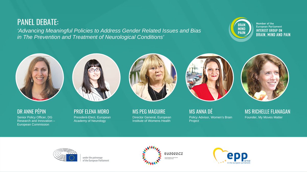 brainmindpain's tweet photo. There's still time to register to view tomorrow's meeting of the MEP Interest Group on Brain, Mind and Pain, on the topic of 'Addressing gender-related issues and bias in the prevention and treatment of neurological conditions' (1-3pm CET): https://t.co/zm2PRSlQef 
#BrainMindPain https://t.co/OwTxKaHTQN