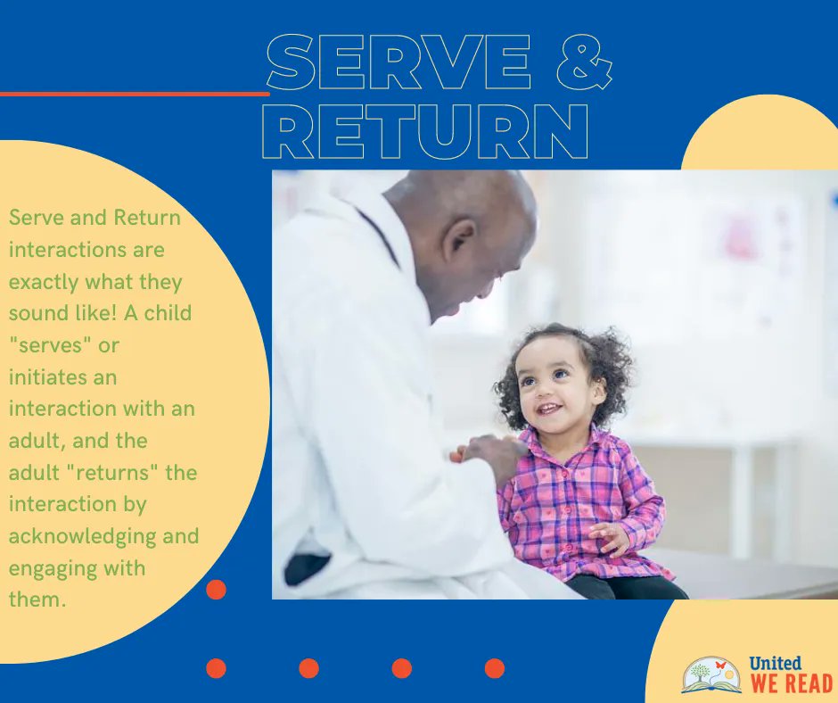 UnitedWEREADkpt's tweet image. Our friends @tccy remind us that #ServeandReturn interactions with infants and toddlers not only help develop their fast-growing brains, they’re fun for the adult and child! Building strong #BrainArchitecture is the #BestGift we can give! #BSBTN buff.ly/34BoKUJ