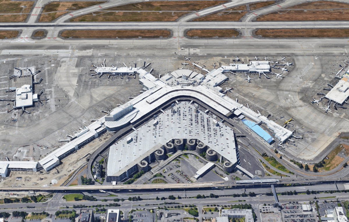 TIL that Seatac Airport has the world's second largest parking lot