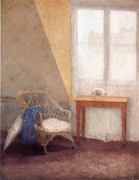 A Corner of the Artist’s Room, Paris 1909 #GwenJohn
