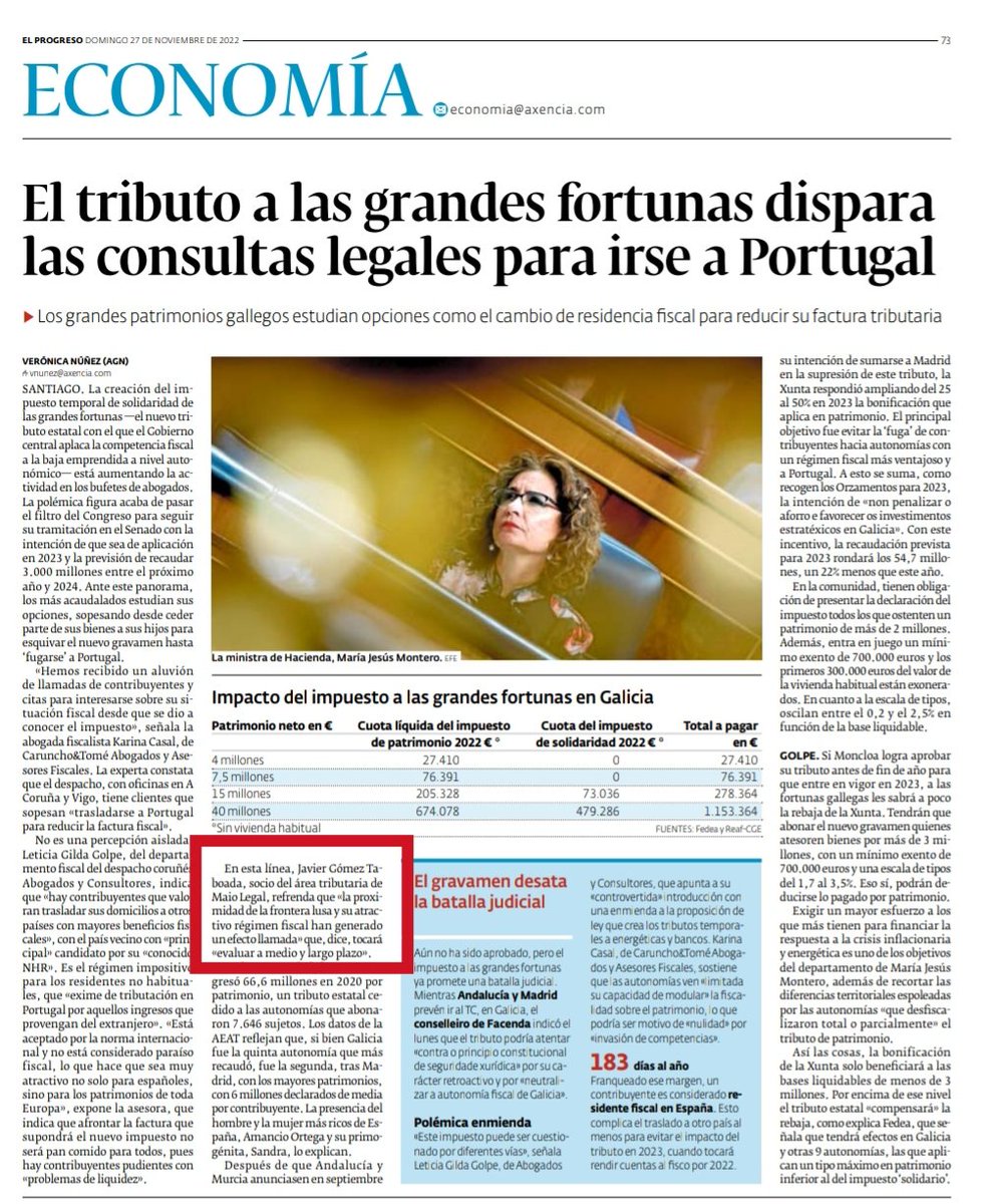 JavierGTaboada's tweet photo. Mis comentarios en @elprogreso_Lugo sobre la "irresistible tentación" lusa o "menos mal que nos queda Portugal". #ciudadaNOsúbdito https://t.co/a13PbH3bmi