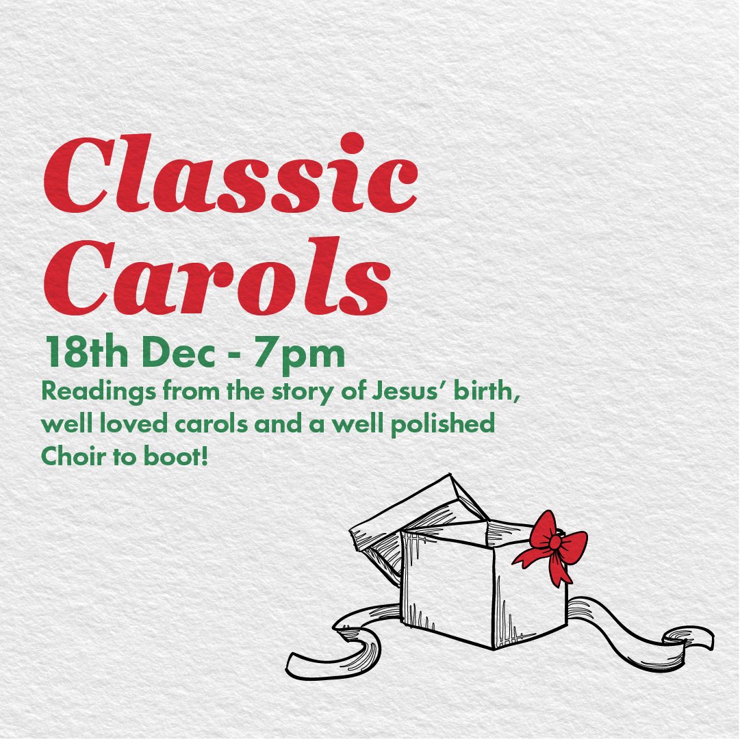 We are so excited for Christmas at St Luke's! 🎁 We would love to see you there! #christmas #family #carols #carolservice #thegift