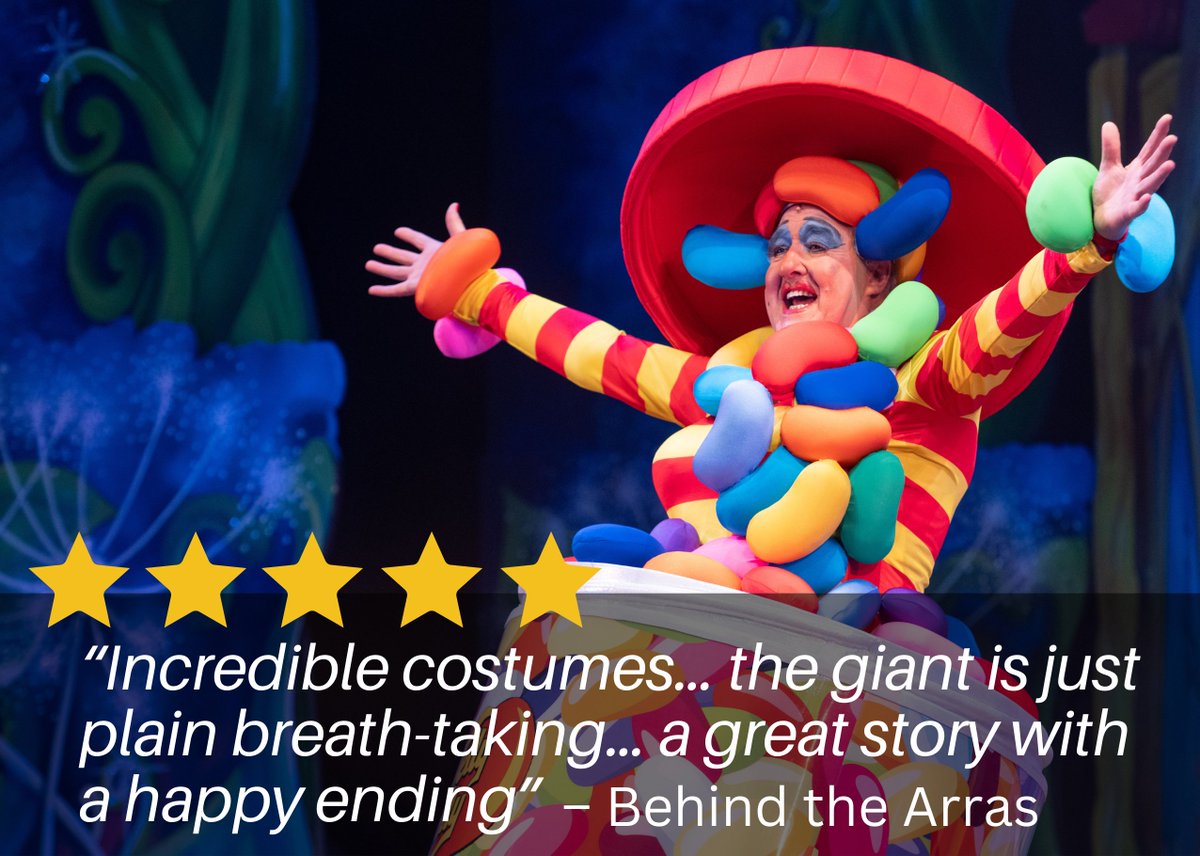 ⭐️⭐️⭐️⭐️⭐️"Absolutely outstanding", "highly silly", and "just plain breath-taking". We're thrilled to share that Jack and the Beanstalk has been showered with glittering reviews as it opens its run. 🤩

📅 Running until Sat 7 Jan
🎟️ Book now: bit.ly/3ge47K0