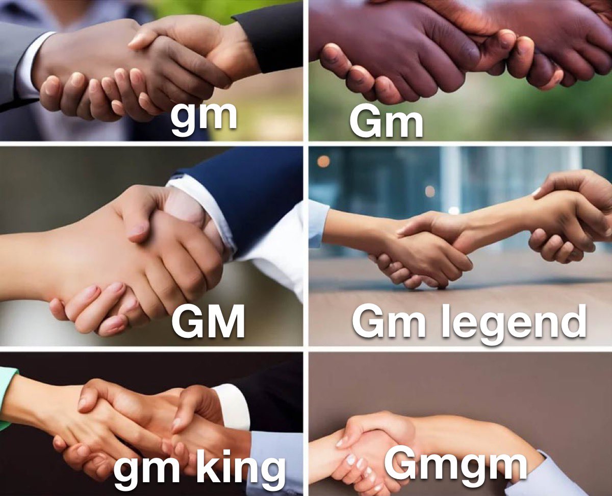 gm everyone ☀️

Woke up and remembered 4400 legends follow me 

Let’s get it 🤝