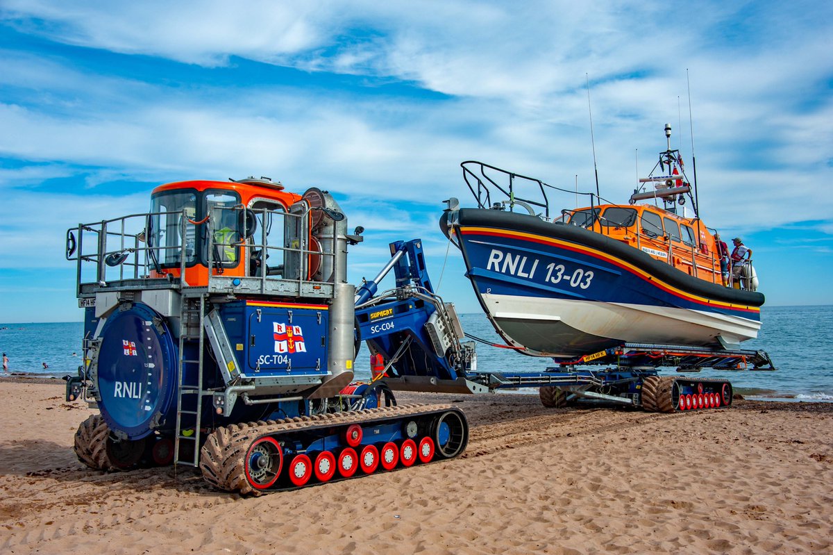 ExmouthRNLIFund's tweet photo. At about 6pm this evening our Exmouth RNLI volunteer crew will launch on exercise from Exmouth Lifeboat Station,followed by beach recovery.
Come down and watch us in action!
Exercise subject to crew & operational requirements. #RNLI #lifeboatexercise #lifeboat #exmouth https://t.co/hSnW5kuUa3