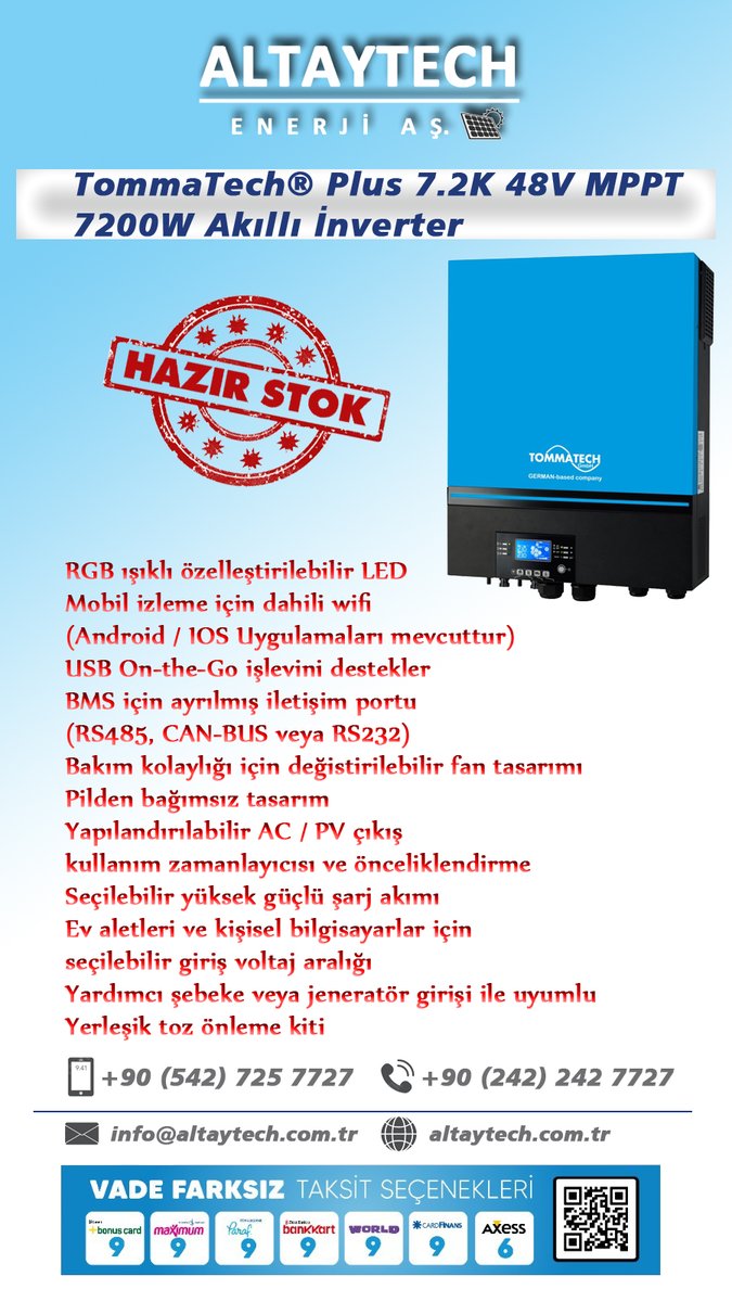 Altaytech solar sistem ürünlerinin tedariğinde her zaman en uygun fiyat garantisi ile yanınızda... #güneşpaneli #solarpanel #güneşenerjisi #elektriküretimi #güneşenerjilisulama #solarwaterpumping #güneşpanelisulama #solarenergy #solarpower #powersolar #solar