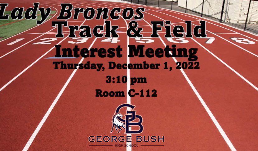 Join Bush Girls Track and Field Team!! We are looking for athletes with heart and dedication.