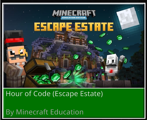 CherynRidge's tweet photo. Escape Estate had me riveted to my seat🫣🤓🥸

This year's #hourofcode with #MinecraftEDU is brilliant.
Join the global movement 🌏🌎
#code #CSWeek #AfricaCodeWeek

https://t.co/KcnhUIC9qj https://t.co/zJl7A6C5HL