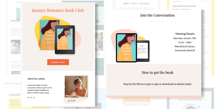 springshare's tweet image. #LibConnect is releasing 30+ new email gorgeous email templates designed for libraries. What&apos;s LibConnect? It&apos;s Springshare&apos;s latest tool focused on customer relationship management and email marketing. For more, check out our recent blog post:
blog.springshare.com/2022/11/17/lib…