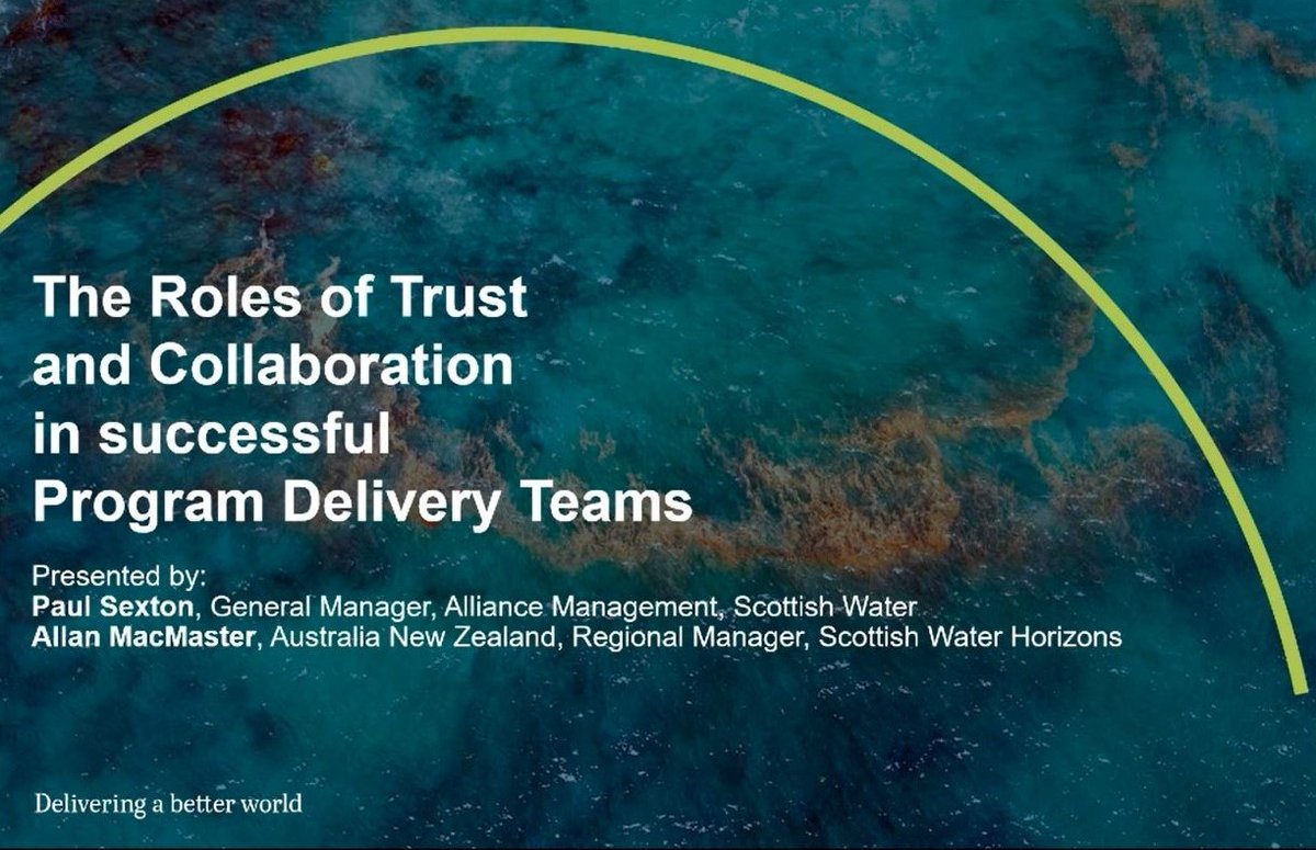 SW_Horizons's tweet photo. Superb session at @AECOM's latest #WaterWednesday webinar π
Paul Sexton & Allan MacMaster talked about @scottish_water's 'lived' experience of trust & collaboration with customers & communities and how this helps deliver successful #capitalprogrammes.
#Australia #NewZealand https://t.co/NB1LU4xeXh