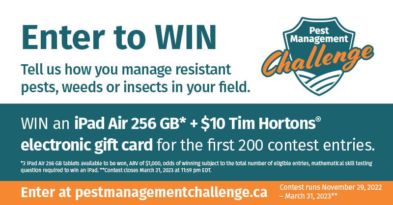protectyourland's tweet photo. Share your tips and strategies by entering the #PestManagementChallenge for your chance to WIN!
Enter at https://t.co/scHpYFSgsF
#ManageResistanceNow #CdnAg https://t.co/9juCEvX1q8