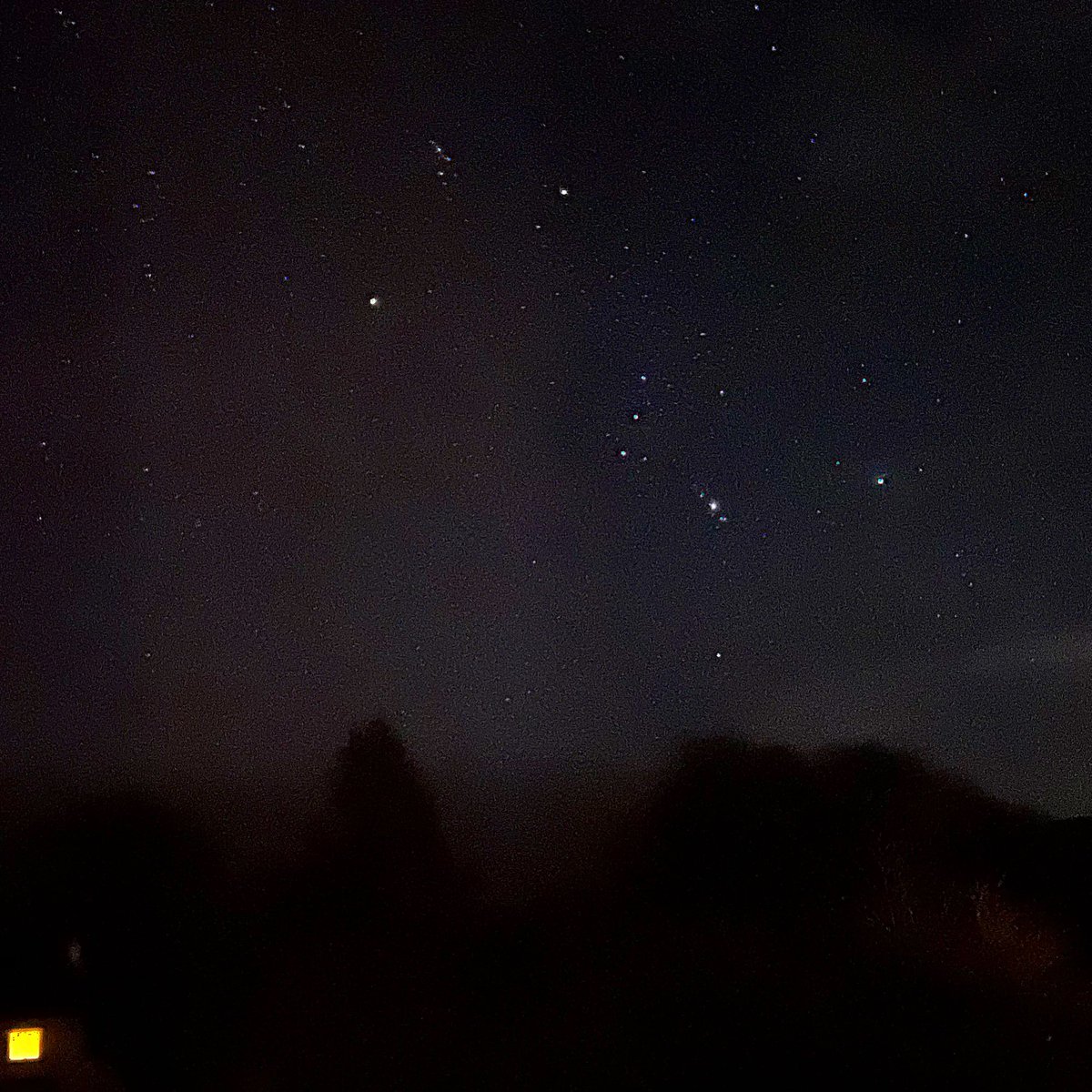 sarahmcquaid's tweet photo. “Orion the hunter is low in the sky”! (For those who don’t recognise it, that’s a line from my song “The Silence Above Us”). Thanks so much to @cacophonycotta1 for this gorgeous #longexposurephoto taken outside during the interval for last night’s lovely gig in #Sheepstor! #orion https://t.co/Ida6rzopzU