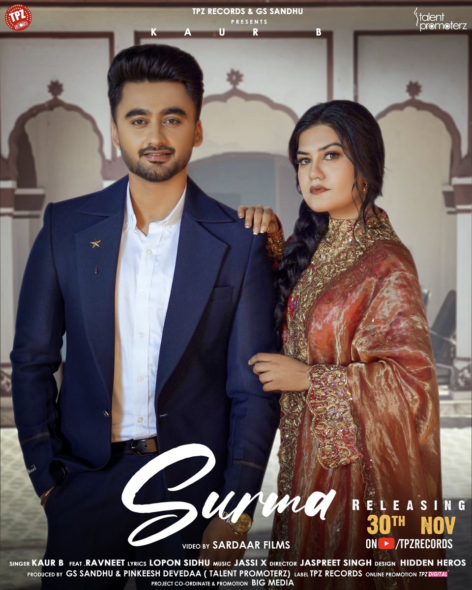 KaurBmusic's tweet photo. Suit Suit Karde aa Lakh Lakh de💯
#Surma #30thNov......!! https://t.co/vJQ1tmlJ7P
