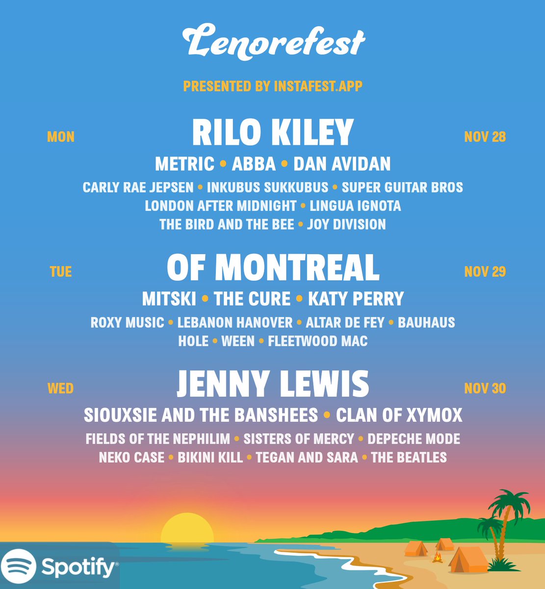 How r we getting Rilo Kiley and Jenny Lewis in the same lineup... https://t.co/cqhNWk3XGn