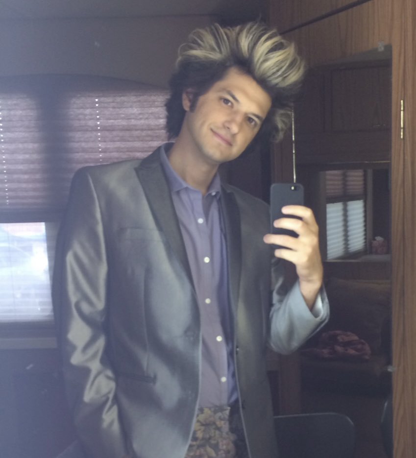 rejectedjokes's tweet image. Just found this from 8 years ago. I think it was cut but there was a scene from Parks where Jean-Ralphio had blonde streaks for no reason.