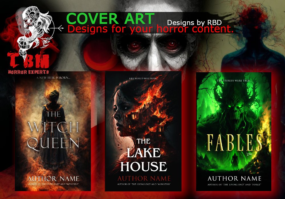 tbmhorror's tweet photo. RBD creates amazing covers for our clients!
If you want your book to have a terrific cover, check these out.
https://t.co/5n343Gj1pD
#horrorcommunity
#tbmhorror
#coverart
#horrorart
#horrorcover https://t.co/4dwkhxIYPk