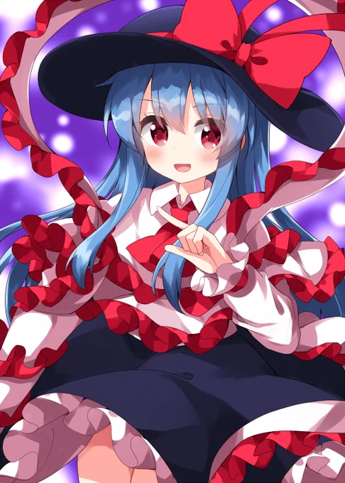 #深夜の真剣お絵描き60分一本勝負 比那名居天子 