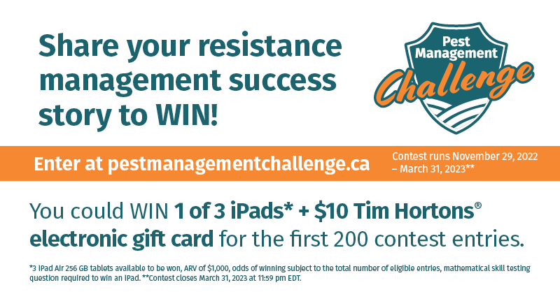 protectyourland's tweet photo. Hey #AgTwitter, you've only got four weeks left to share your #ResistanceManagement tips by entering the #PestManagementChallenge at https://t.co/scHpYFSgsF for your chance to WIN!
#CdnAg https://t.co/sCJfibAsR5