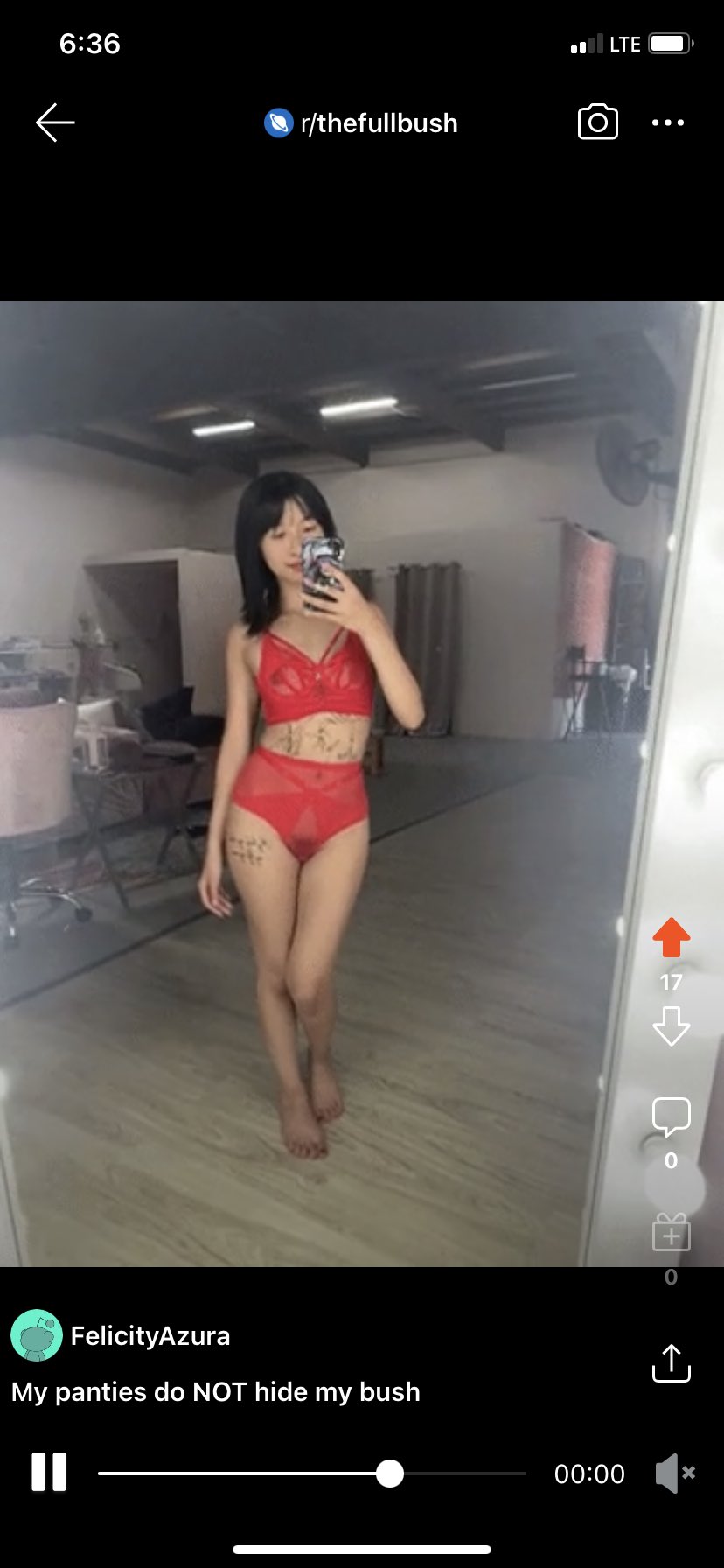 Felicity Azura mocking giphy's inability to censor her