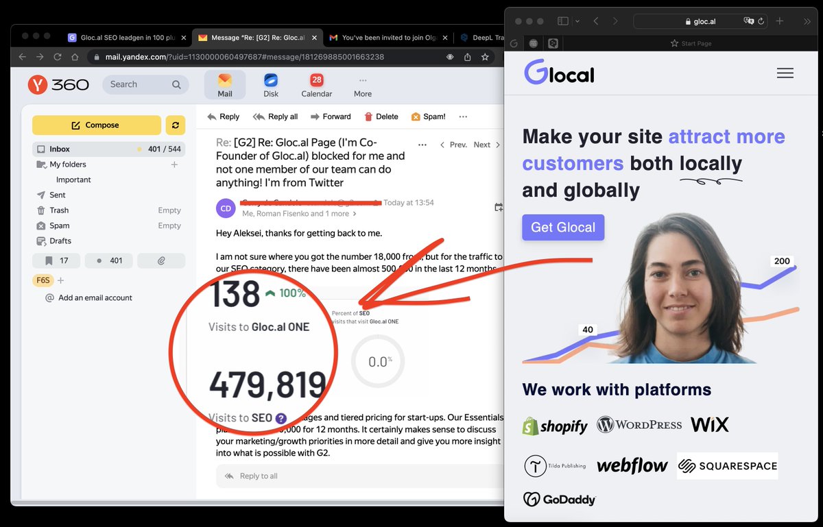 alexdolbun's tweet photo. .@G2dotcom potential https://t.co/RDY1fNmk3x ONE SEO Audience is almost 500000 people annually!
@glocalleads soon will be there with the greatest profile 😉
#seoleads #g2review #seobuyers #glocal #g2dotcom https://t.co/nhCxYRPbBH