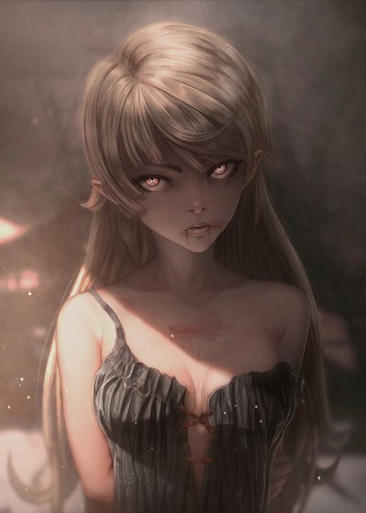 忍野忍 「Featured Art of the  "Shinobu". Buy it  」|Jacob Nobleのイラスト