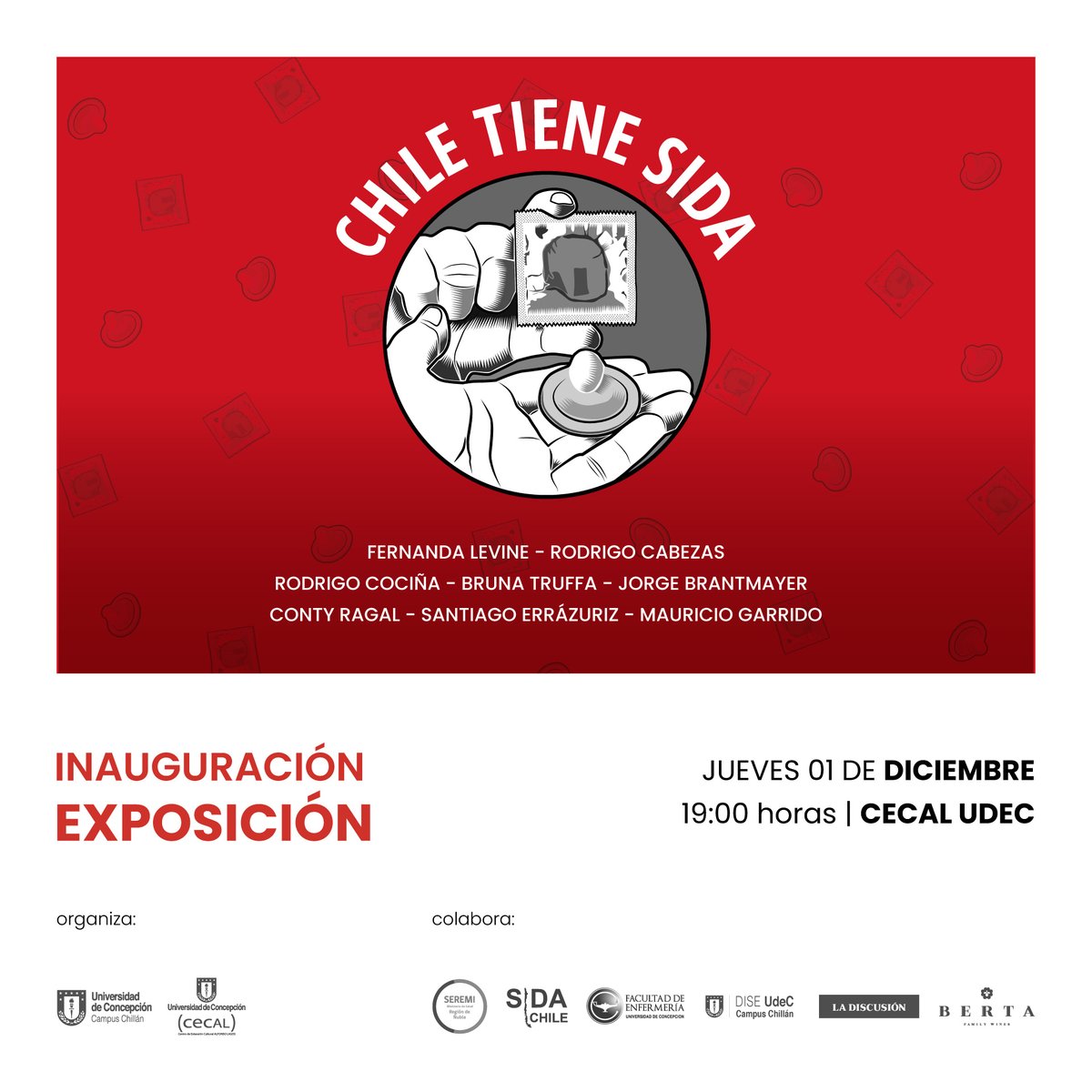 Este jueves 1 de diciembre se conmemora el Día Internacional de la Lucha contra el Sida y desde CECAL UdeC lo haremos con esta maravillosa exposición. Te esperamos a las 19 horas en Isabel Riquelme 479 🙌