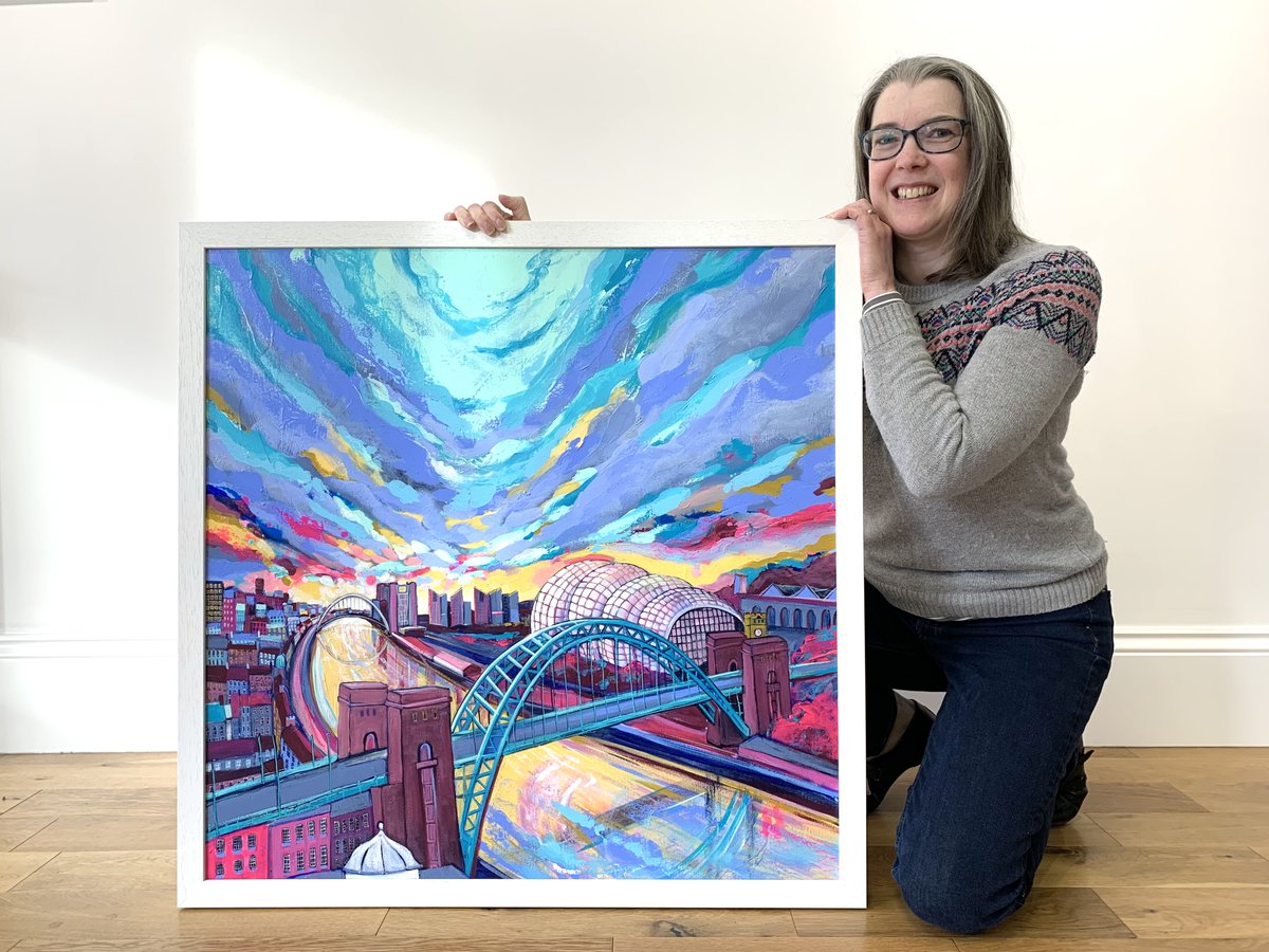 New on the gallery wall this week! 'Tyne Bridge at Dawn' Acrylic on Canvas.

#newcastle #rivertyne #tynebridge