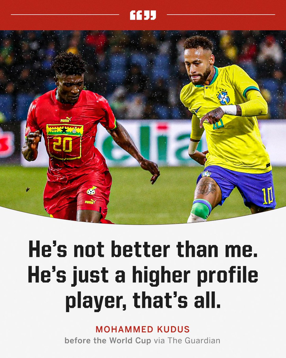 Mohammed Kudus has never been short of confidence 😤