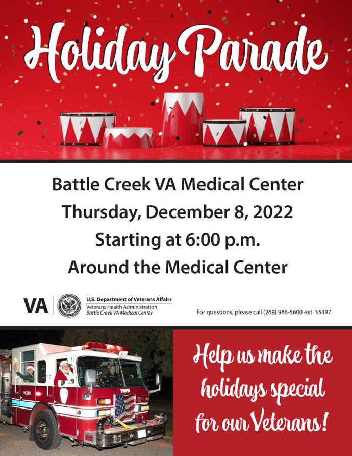 Battle Creek VAMC on Twitter on out to our parade! Let's show