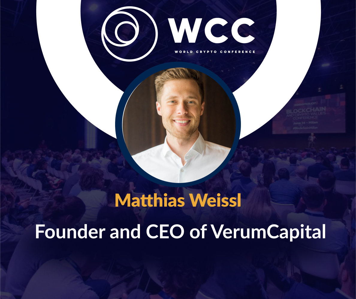 WorldCryptoC's tweet image. Welcome @WeisslMatthias!🥳 

Matthias is the CEO and co-founder of @verumcapital, a Blockchain venture capital boutique in Zurich 💼

He is also a lecturer at the University of St. Gallen and the Bocconi University and a Working Group member of the WEF 🔝