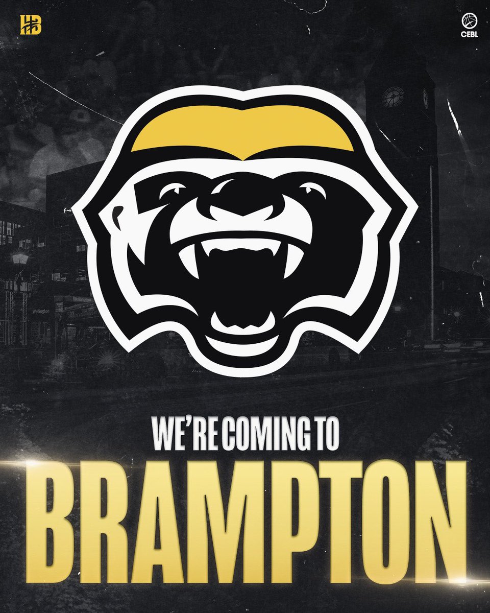 HoneyBadgersCAN's tweet photo. The Champs are coming to Brampton 🏆 #BramptonGotNext 

🔗 in bio for more information https://t.co/TFwERj7bNQ